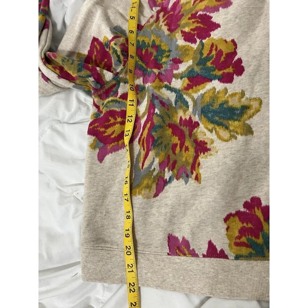 Anthropologie Saturday Sunday Edita Floral Crewneck Sweatshirt Size Small - Picture 13 of 15